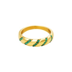 ring twisted green